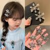 Rhinestone Snowflake Hairpin Pearl Christmas Hair Clip Vintage   Children