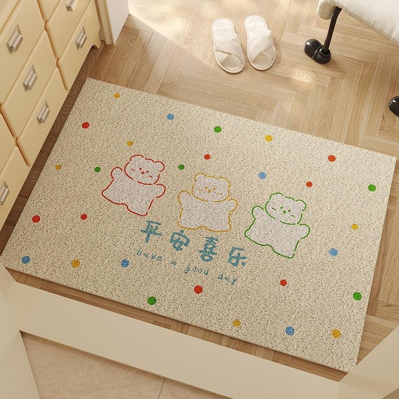 

Entry Door Floor Mat Cartoon Entry Wire Ring Anti-slip Floor Mat Dirt-resistant and Easy-to-maintain Foot Mat Can Be Cut Into The Entrance Mat 40 * 60Cm