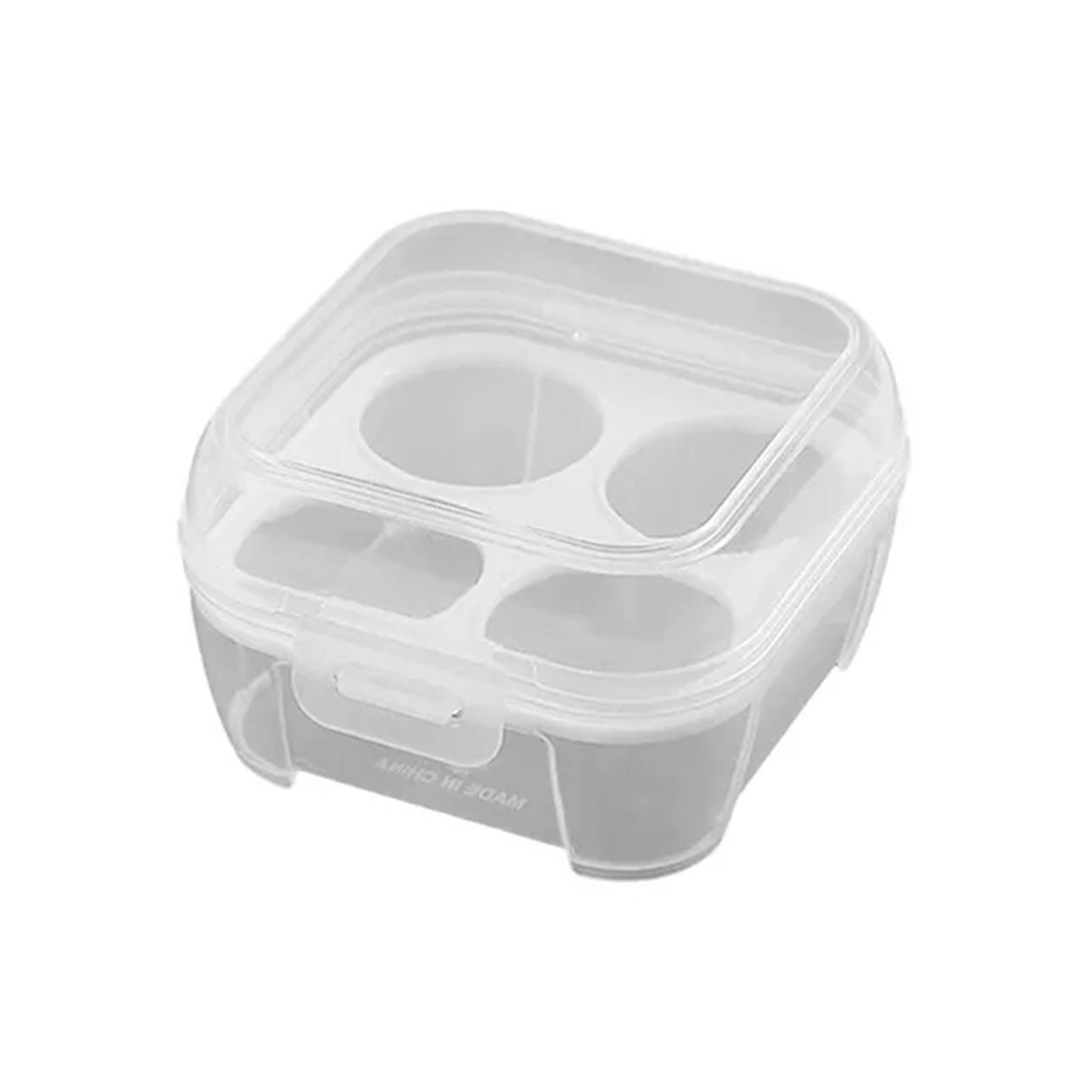 

3/4/8 Grids Portable Egg Box Outdoor Transparent Egg Organizer Box For Camping Picnic Barbecue Practical Outdoor Accessories 1pc