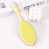 Fluffy leaf shaped hair brush, plastic bristles scalp massage comb, anti-static,reduces frizz, suitable for daily use