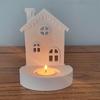 Castle House Candle Holder Silicone Molds Gypsum Molds Candlesticks Resins Molds