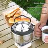 Outdoor-Kessel mit großem Fassungsvermögen: Tragbarer 304 Edelstahl für Camping, Bergsteigen, Angeln, Picknicks und Kaffeekochen.