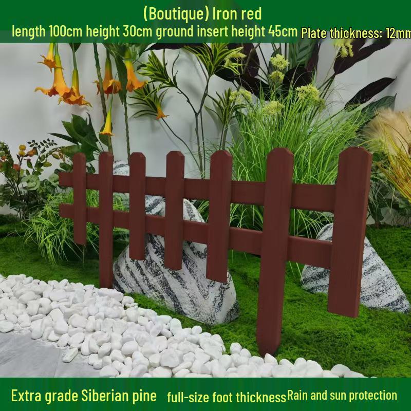 Outdoor Garden Decorative Wooden Picket Fence for Yard and Flower Beds