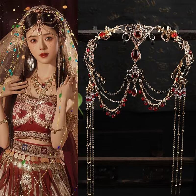 Handgefertigtes Süßes Hochzeits-Kopfschmuck Braut-Kopfkette Haarschmuck für Frauen Stirnband-Accessoires