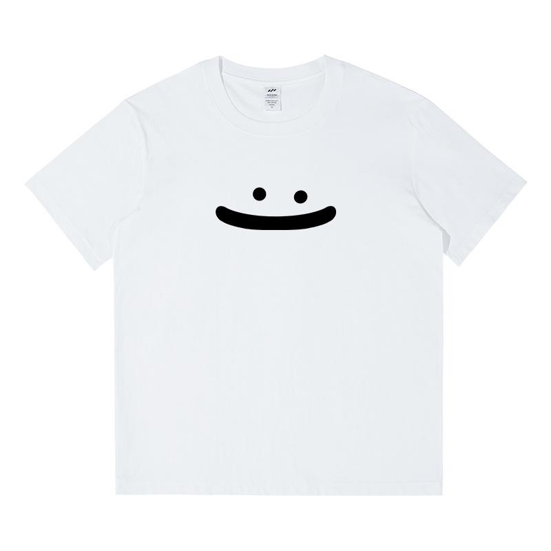 Short-sleeved Men's Summer Students Korean Version of The Casual Loose Round Neck Yankee Printing Wild Harajuku Wind Tops Trend Women