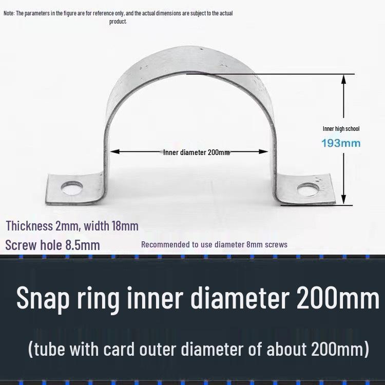 Customizable Galvanized Thickened Saddle Clip for Water Pipes and Wires