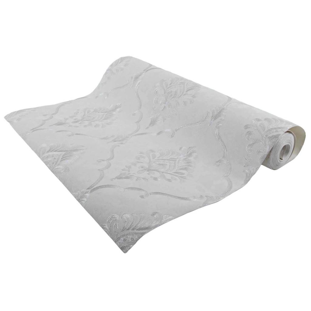 Transform Your Space with Elegant Damask Wallpaper Suitable for Various Settings Including Living Rooms and Offices