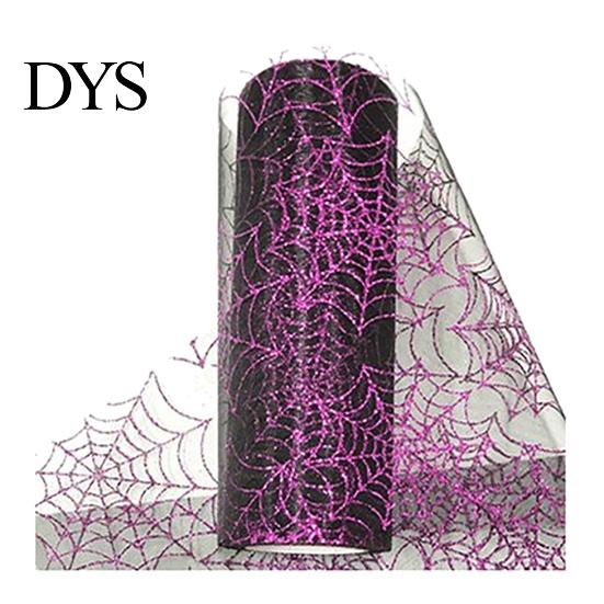 Home & Garden 1 Roll Tulle Easy to Use Ornamental Multi-purpose Spider Halloween Wall Decorating Web for Decor