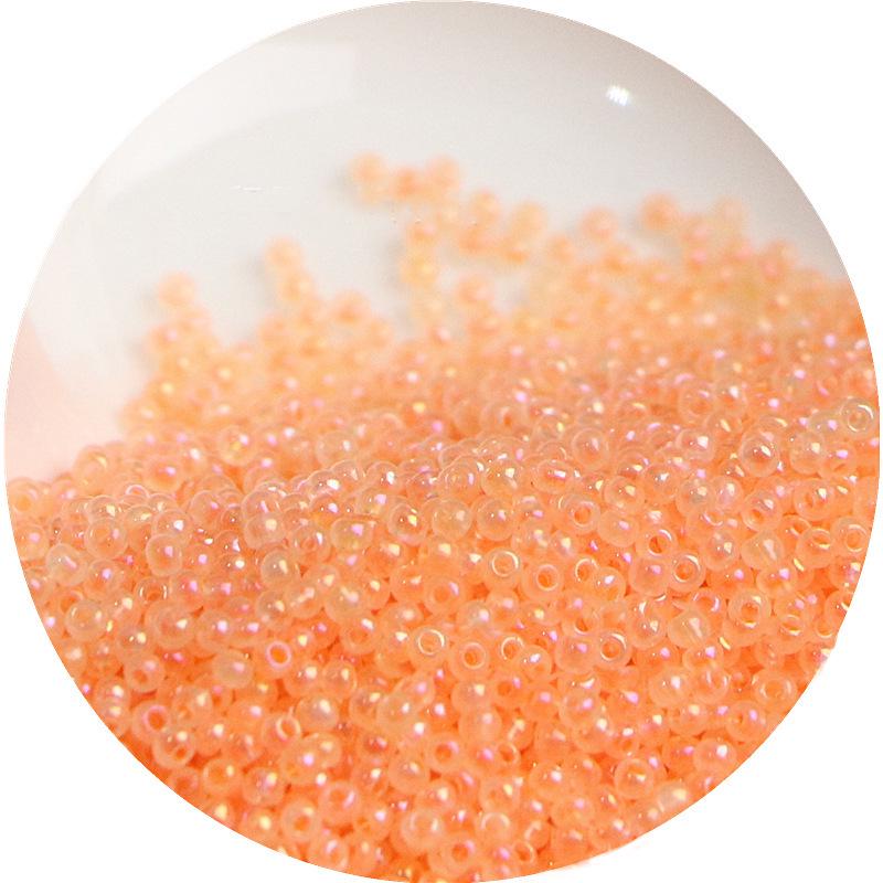 2mm Irisierende Glas-Samenperlen: Cremige Wolke für DIY Schmuck & Armbänder