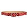 Pin Buckle Women's Belt Y2K Leather Waist Belt Fashion Polk Dot Belt  Streetwear