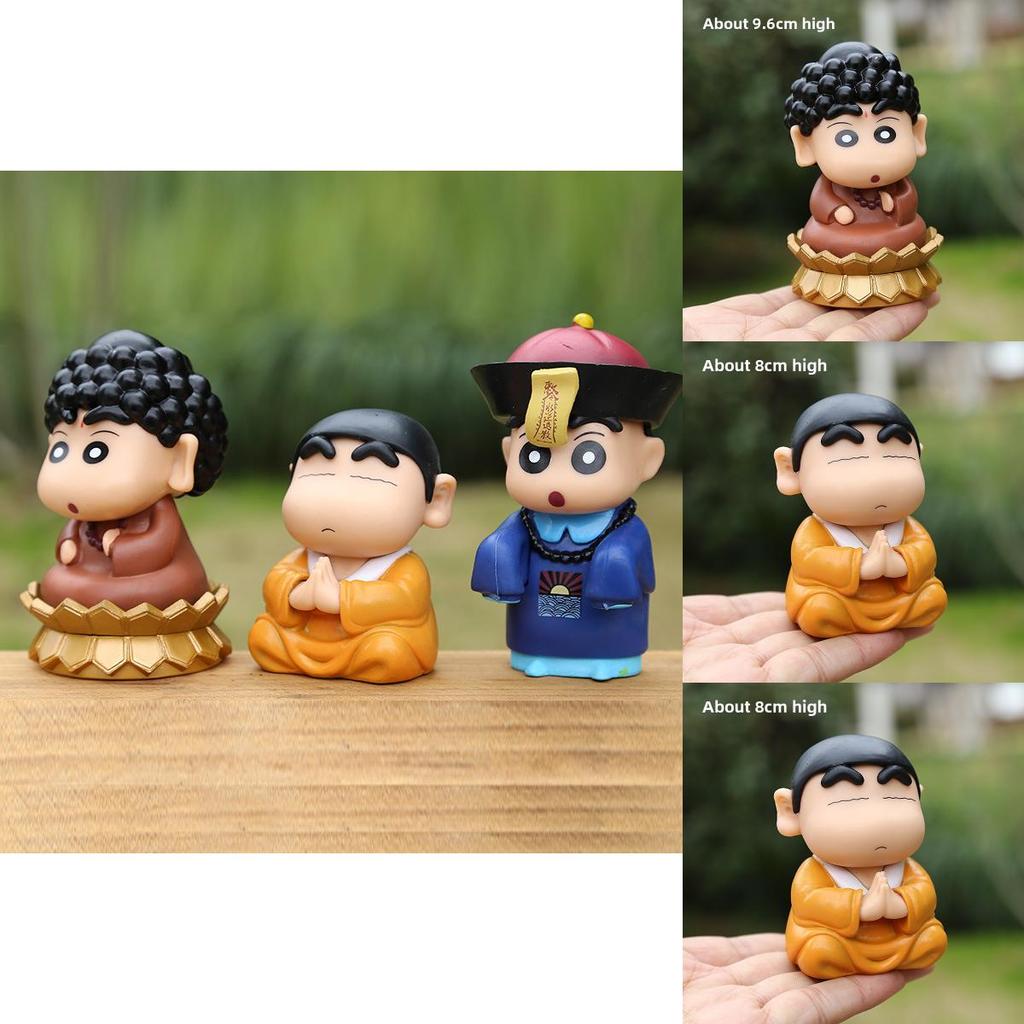 Crayon Shinchan Buddha Pose Pvc Figurine For Car And Home Decoration Gift