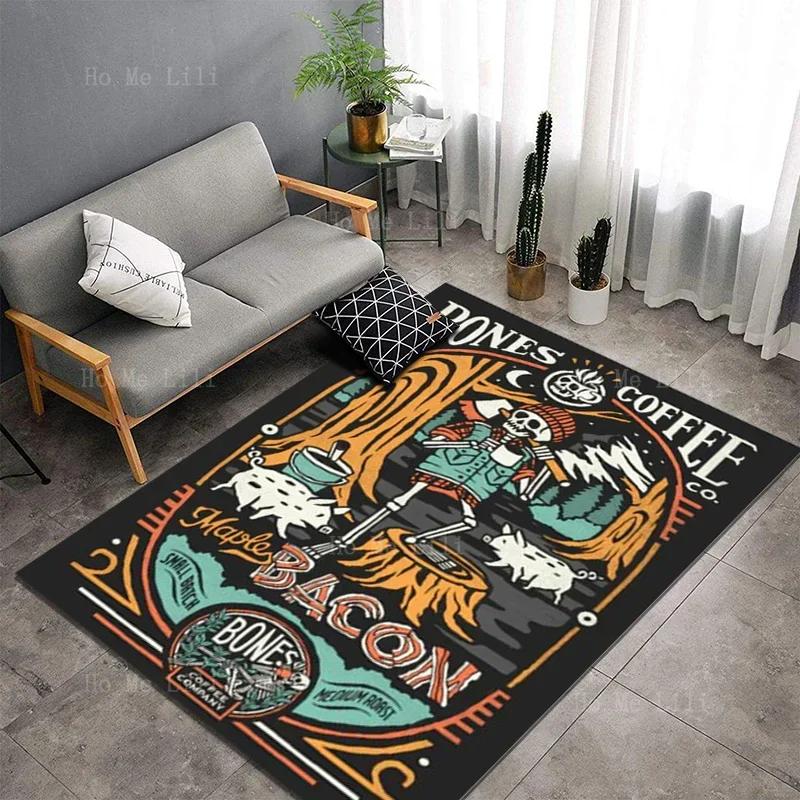 Hawaii Of The Relaxation Skeleton World Bones Coffee Little Pigs Everywhere Floor Rug By Ho Me Lili 40X60cm