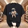 Pug Bodybuilding Weightlifting T Shirt Kawaii Cute Graphic T Shirts Casual Round Neck Printed Short Sleeve Tees Clothes Tops