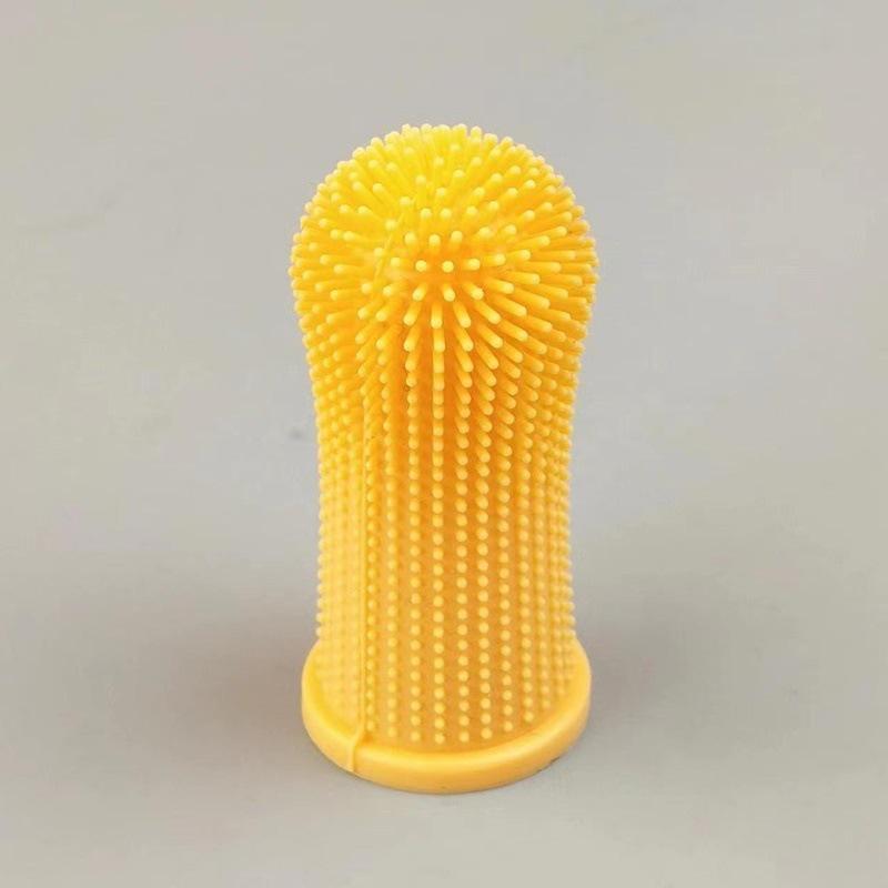 

Pet Finger Toothbrush for Cats and Dogs - Anti-Tartar Oral Cleaning Tool