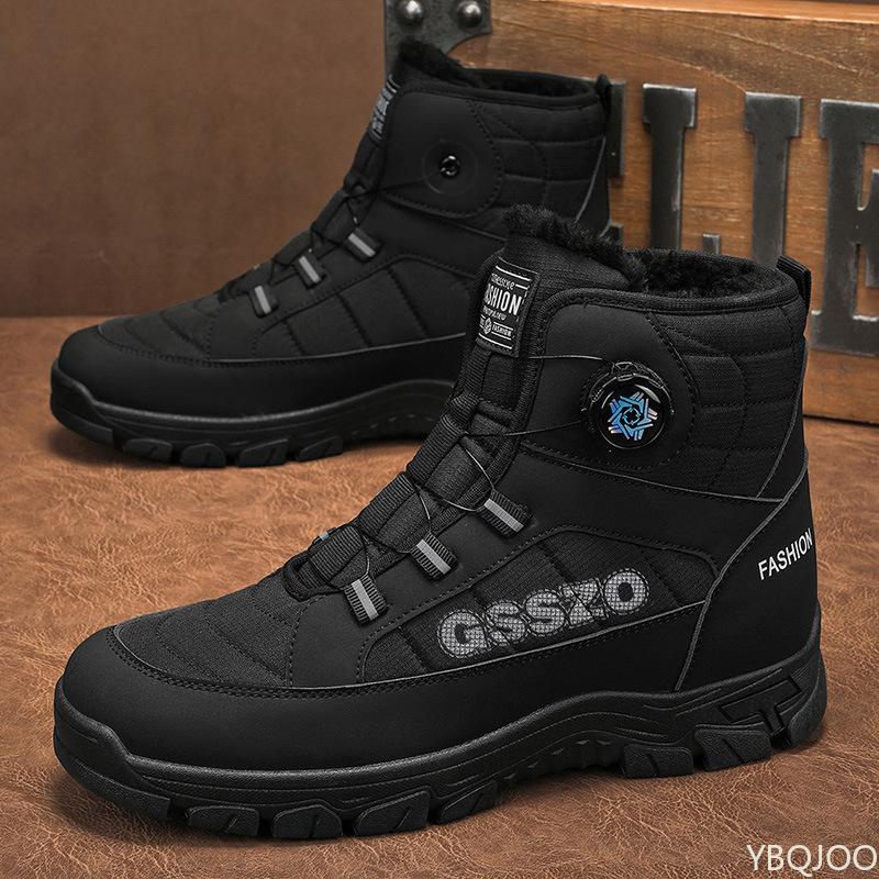 New winter men's casual fashionable warm cotton boots anti slip wear-resistant sports shoes versatile comfortable men's shoes