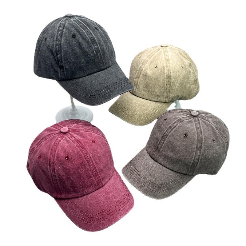 Classic Solid Color Fashionable Men'S And Women'S Baseball Caps Cotton Versatile Simple Sports Comfortable Breathable Sun Caps