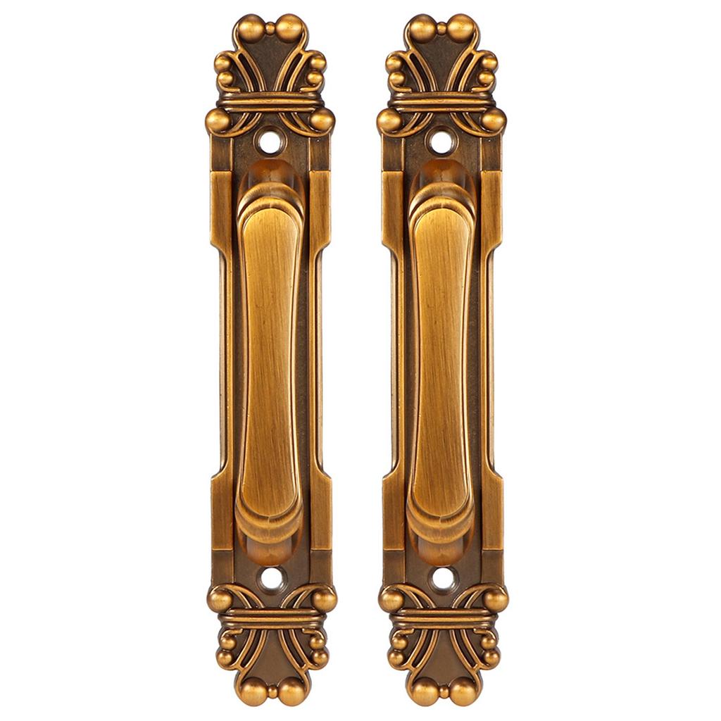2Pcs Set European Style Antique Zinc Alloy Door Pull Handle Cabinet Hardware Accessory