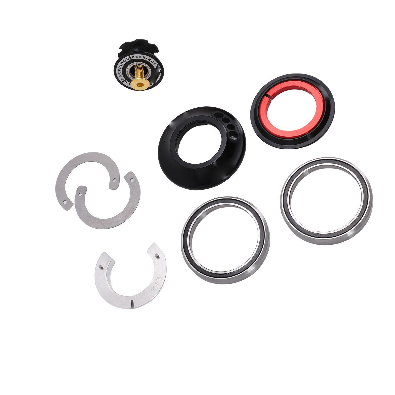 

Cable Routing Headset for IS52 Standard Frames, Integrated Design for 28.6mm Upper, 40mm Lower with Nut 6.5mm and CNC Machined Aluminum Alloy Materi