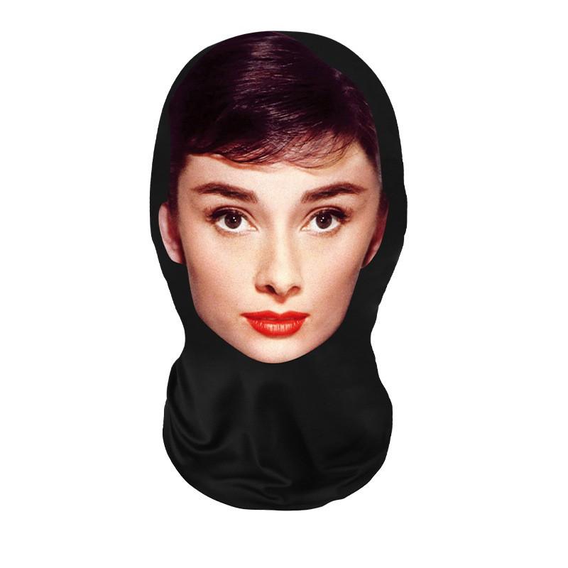 Funny Cycling Face Mask With Mesh Visibility One Size Unisex Novelty Hood Bike Riding Prank Costume