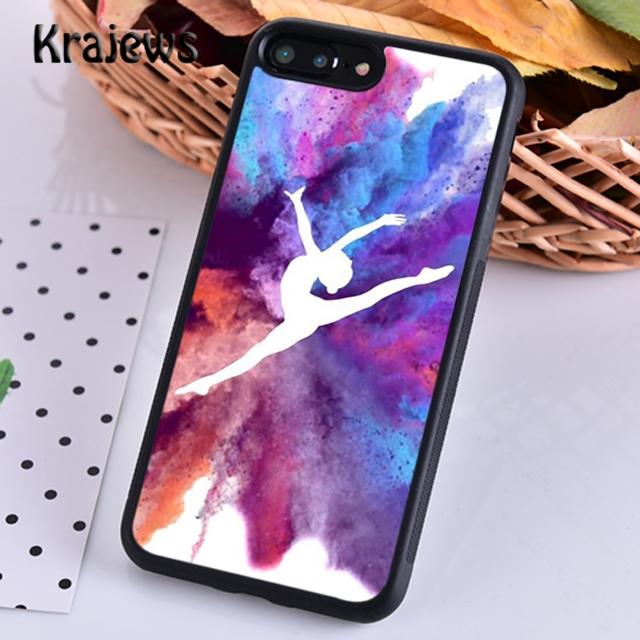 Krajews Gymnastics Silhouette Phone Case Cover For iPhone 14 5 6s 7 8 Plus X XR XS 11 12 13 Pro Max Samsung Galaxy S21 S22 Ultra