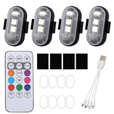 Waterproof Wireless LED Lights USB Charging  Wireless LED Flashing  Lights High Brightness Wireless LED Lights for Car Bike