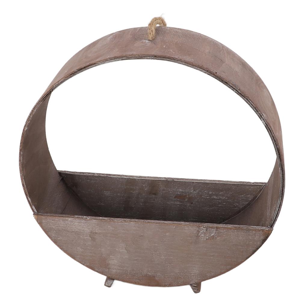 Binnen Wandhangend Rond Plantenbak Rustiek Ronde Houten Hangende Plantenbak voor s