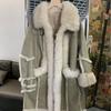 The New Fur Is Integrated and Lengthened, and The Popular One Keeps Warm and Looks Thin for Large-size Women.