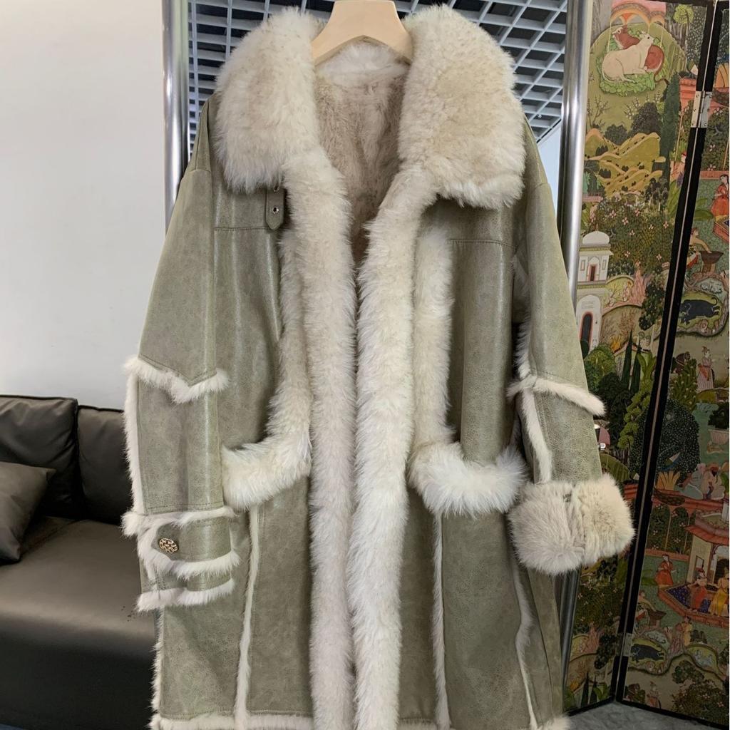 The New Fur Is Integrated and Lengthened, and The Popular One Keeps Warm and Looks Thin for Large-size Women.