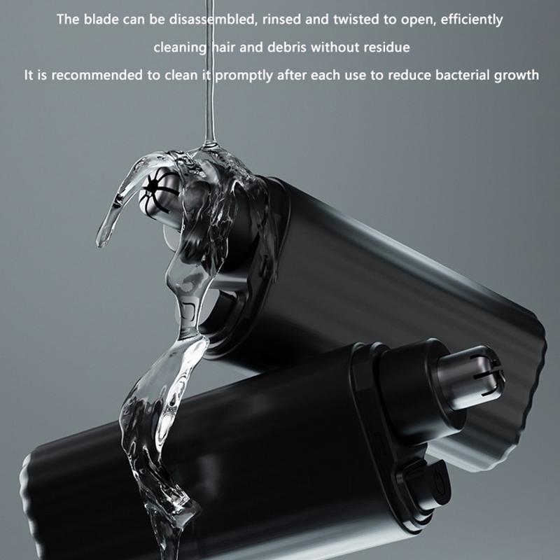 2 In 1 Electric Portable Ear And Nose Hair Trimmer Clipper Professional Painless Portable Eyebrow For Men Nose Hair