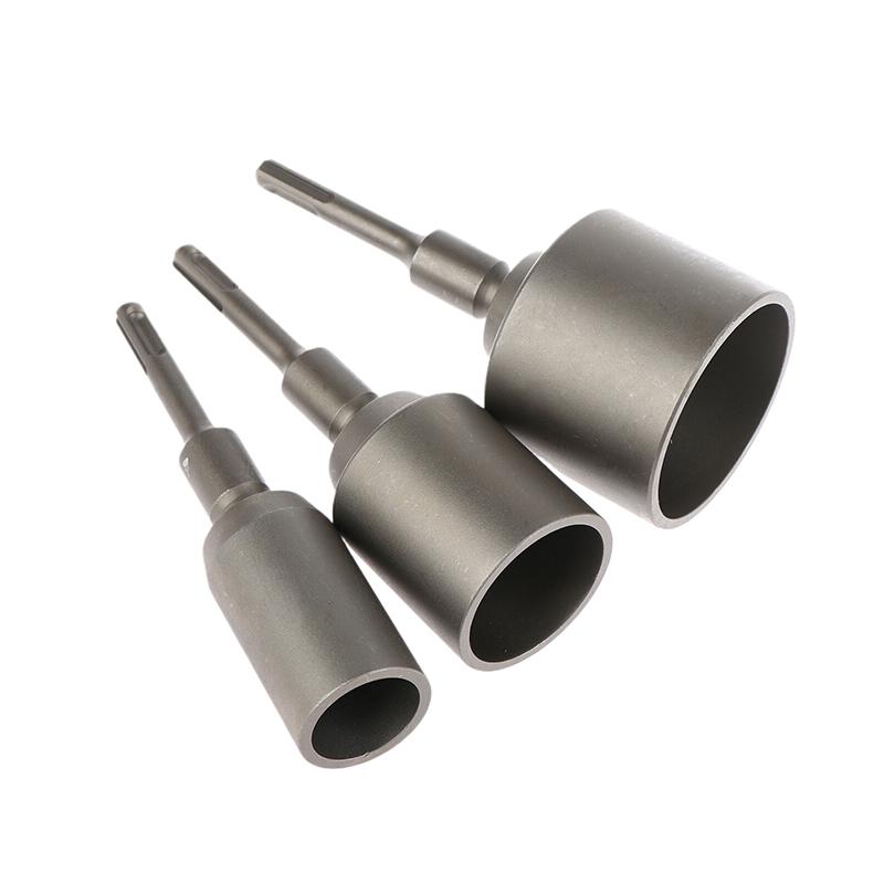 1Pc SDS-Plus T-Post Ground Rod Driver Ground Rod Driver Tool Rotary Hammer Drills Rod Converter Forged Steel Drill Bit