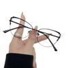 New Fashion Anti Blue Light Blocking Glasses Women Men Retro Cat Eye Frame Reading Computer Clear Lens Simple Female Eyeglasses