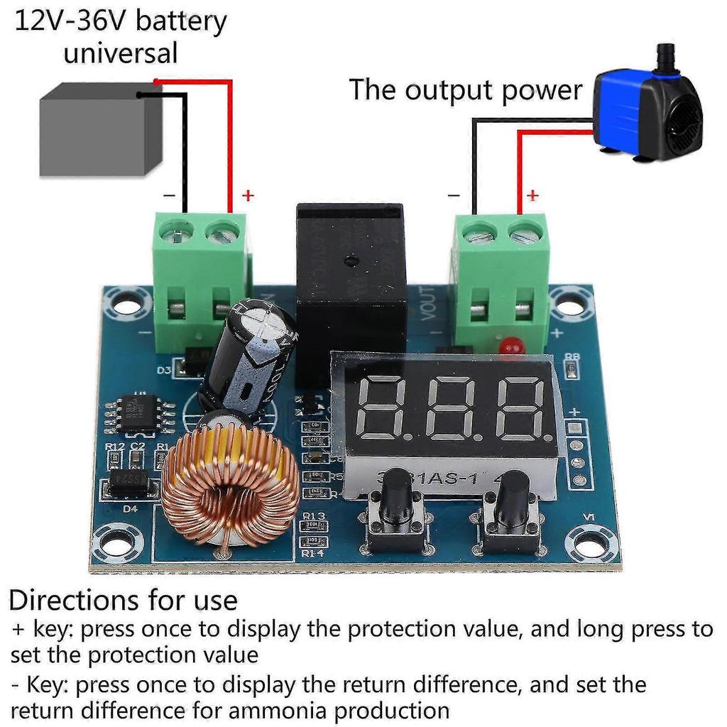Digital Low Voltage Protector Disconnect Break Overdischarge Protection Mo