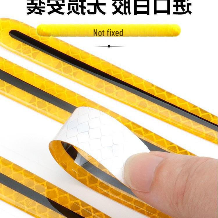 Reflective Car Safety Warning Stickers for Doors, Handles, Mirrors, Anti-Collision Film