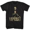 Gudfadern Filmlogotyp Don Corleone Respektera Familjen Citat Herr T-shirt Unisex T-shirt