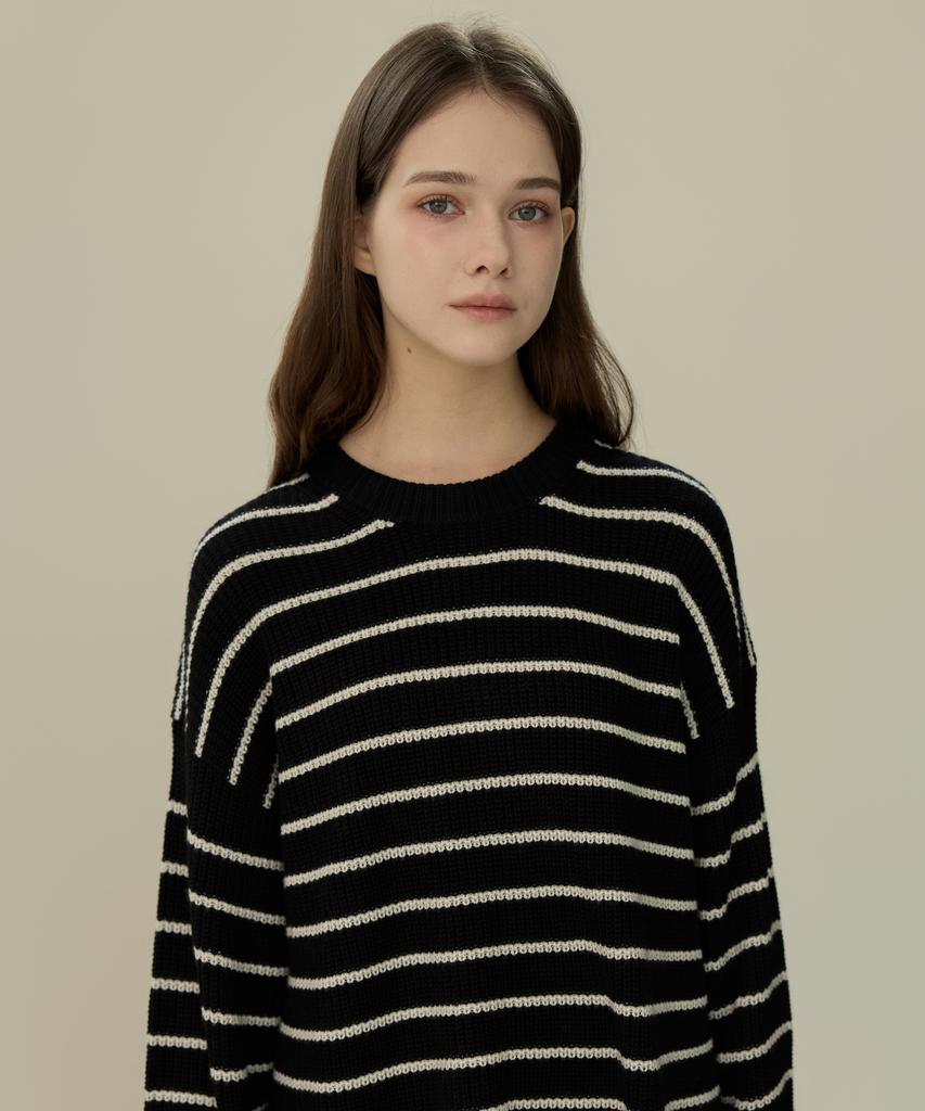 ELLIOTI Stripe Wool Knit Sweater_2Color