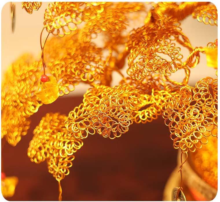 Hand-Woven Money Tree Ornament for Home Decoration and Housewarming