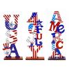 Patriotics Centerpieces 4th of Julys Sign Table Decorations for Bedroom Home