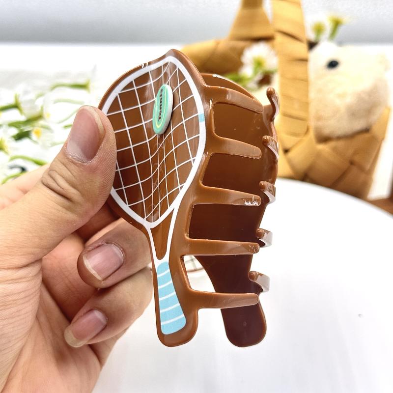 Kreativ Simulations Tennisketsjer Hårklo Eddikesyre Hajklemme Afslappet Hårnål Til Piger Hovedbeklædning Hårtilbehør