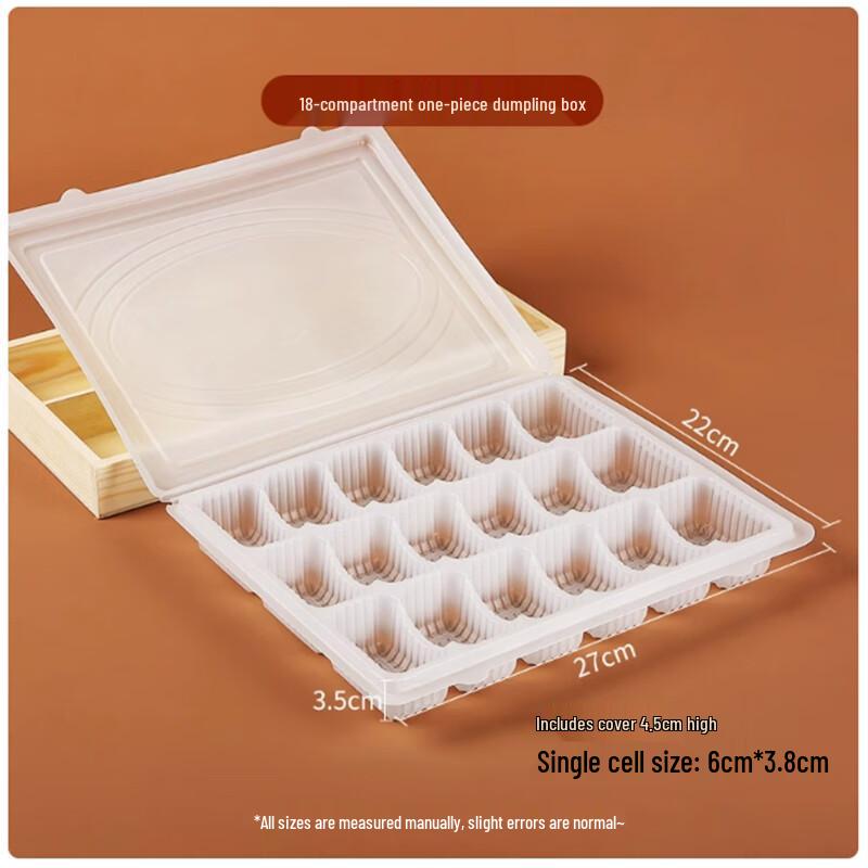 Disposable 18-Compartment Dumpling Takeout Container