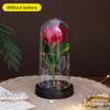 Wedding Birthday Valentine Day Present Eternal Rose Flower Vivid Luminous Ornament For Women Mom Girlfriend Wife Household Decoration