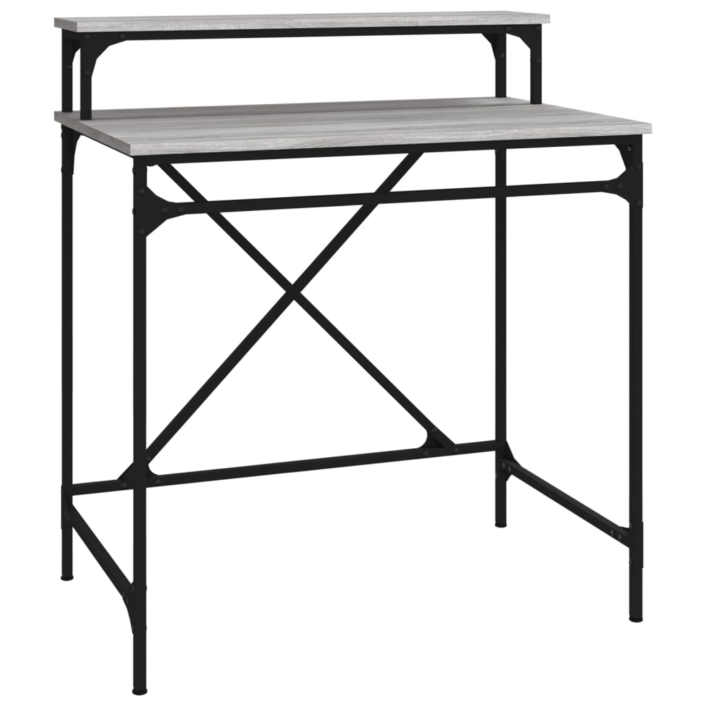 Desk Grey Sonoma 80 x 50 x 90 cm Particleboard and Iron