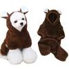 Kawaii Bear Molding Dog Jumpsuit Fleece Warm Puppy Costume Winter Dog Clothes for Small Dogs