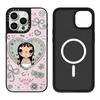 New Jade Green Cute Girl iPhone 17 Pro Max Case, Suitable for Apple 16 Pro and 15, Mother-of-Pearl Design