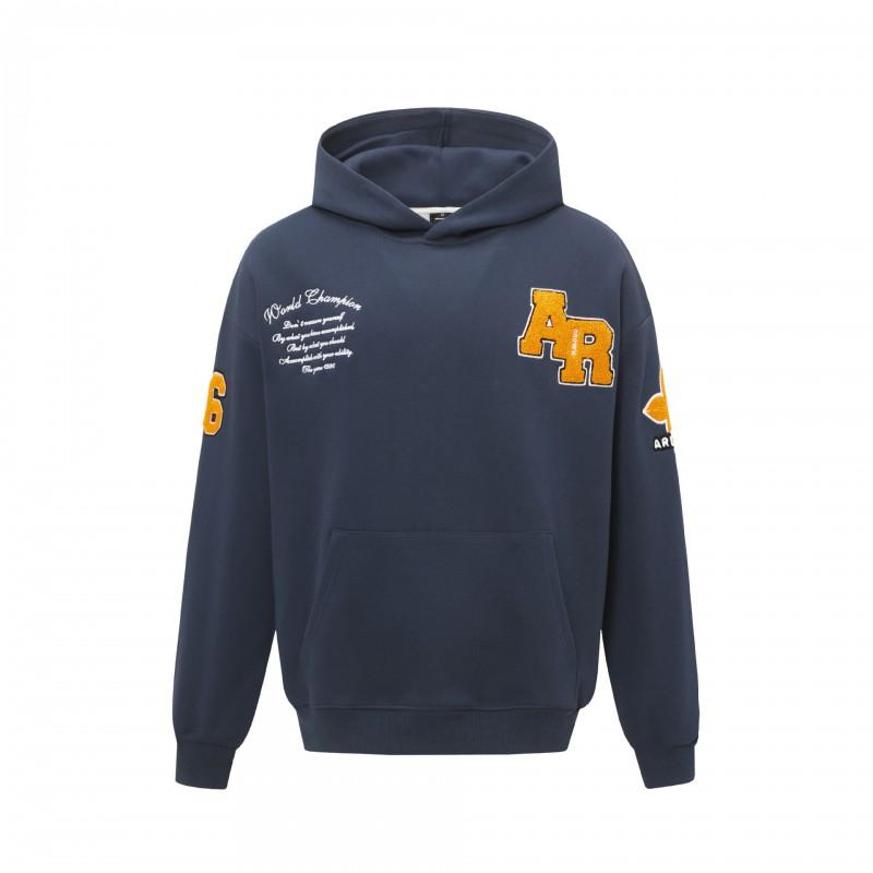 ARESWINGS Mens Graphic Hoodie Casual Loose Fit Cotton Sweatshirt Fall