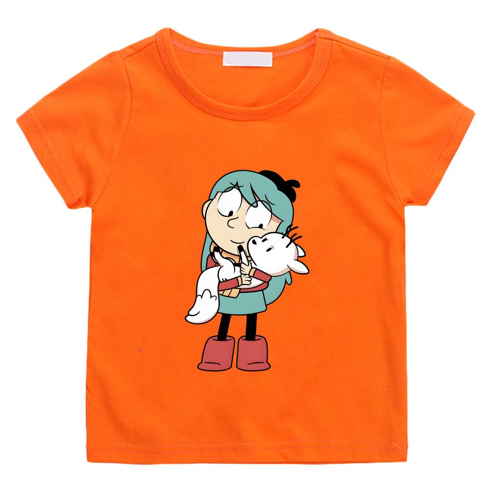 Hilda and Her Pet Zhizhi T-shirts Cotton Short Sleeve Boys Girls Children T Shirt Graphic Printing Tee