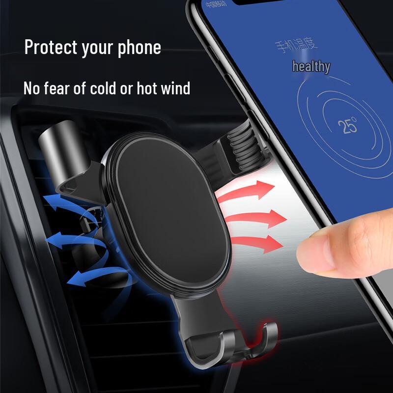 LINGCHEN Gravity Car Phone Holder with Parking Number Plate