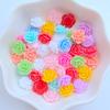 50Pcs New Cute Mini 10mm Mixed Rose Resin Nail Parts Accessories Kawaii DIY Nail Art Decoration