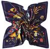 130cm*130cm High Quality Luxury Brand Large Square Scarves Colored Sketch Flower Pots Silk Scarf For Women Headband