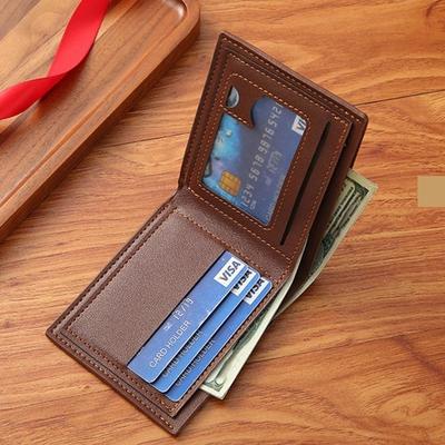Multi-position Men's Short Wallet Large Capacity ID Card Holder Casual Pocket Purse  Shopping