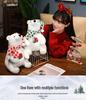 Christmas Polar Bear Plush Toy Scarf - Cute Festive Little Bear Decoration